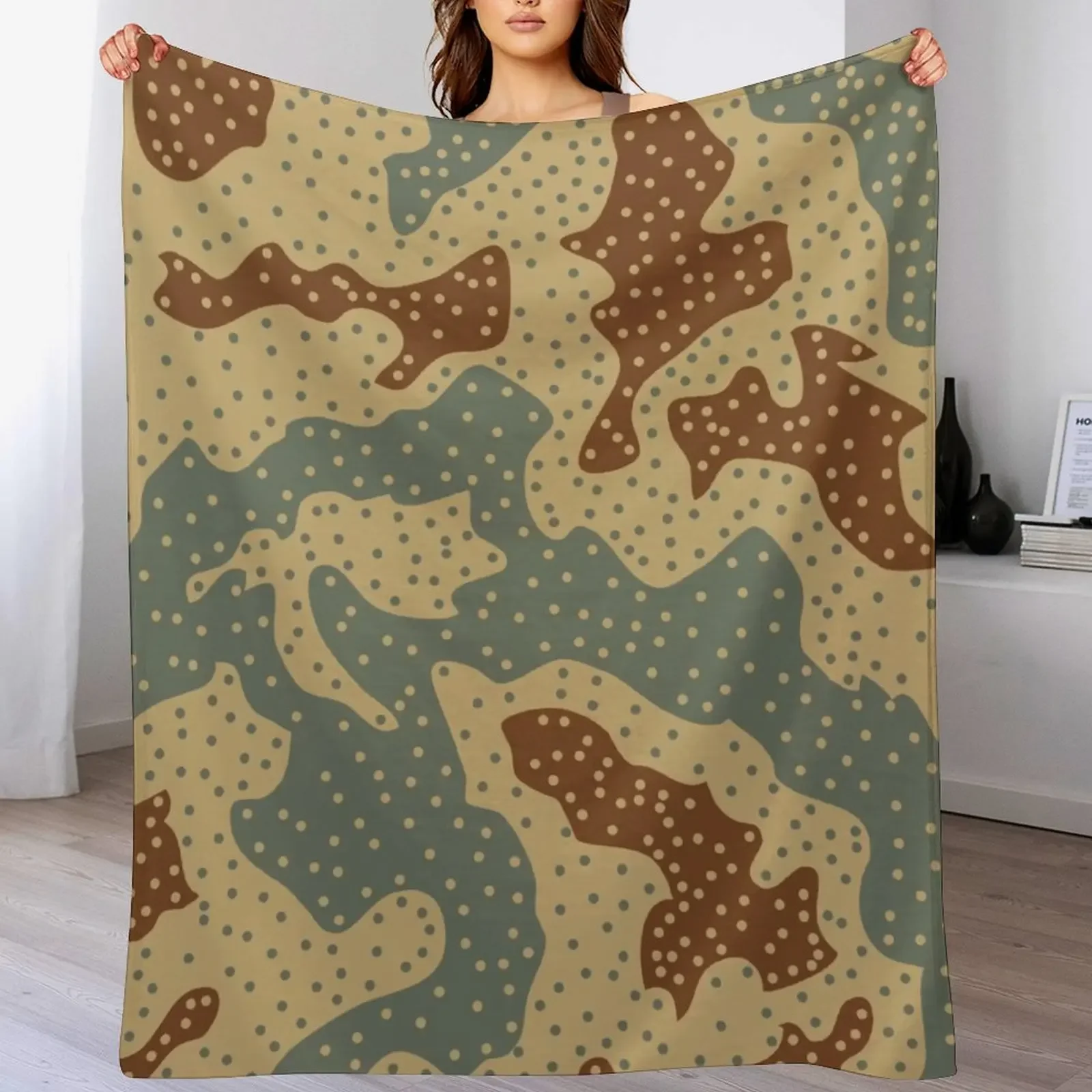 

Panther Ambush Camouflage Throw Blanket Sofa Furrys Blankets