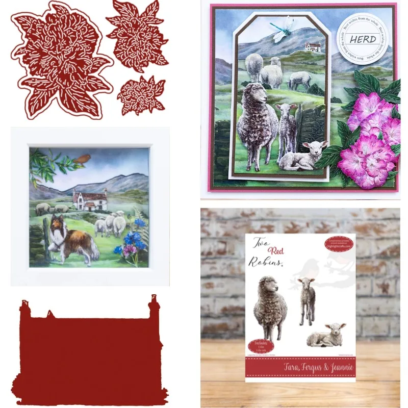 Sheep and Goats in Flocks Beauty metal Die Cutting 2026 New DIY Die Mold Scrap Booking Paper Making Cuts Crafts Big Die Handmade