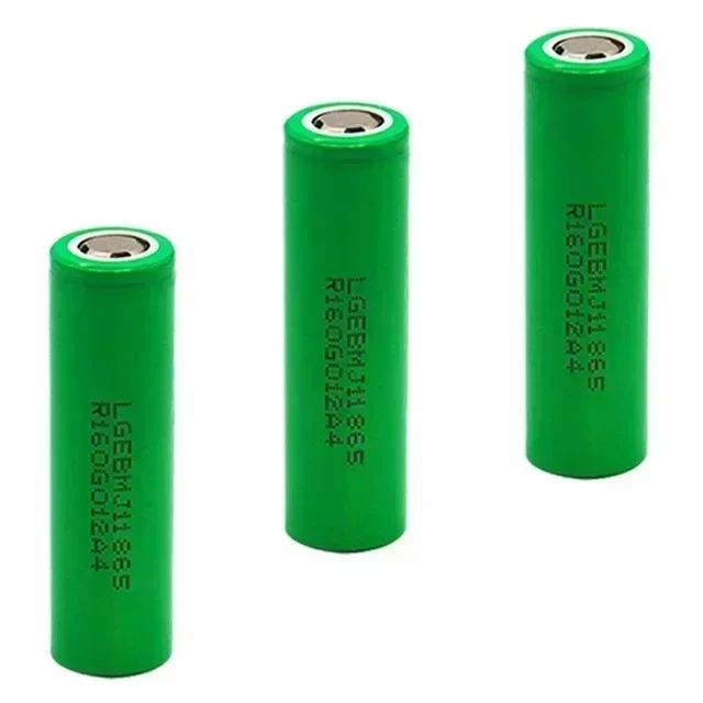 แบตเตอรี่ลิเธียมไอออนแบบชาร์จไฟได้ + เครื่องชาร์จ LGDB MJ1 18650 3.7V 3500mAh 30A Discharge ใช้กันอย่างแพร่หลาย: ไฟฉาย,เครื่องมือไฟฟ้า,ของเล่น