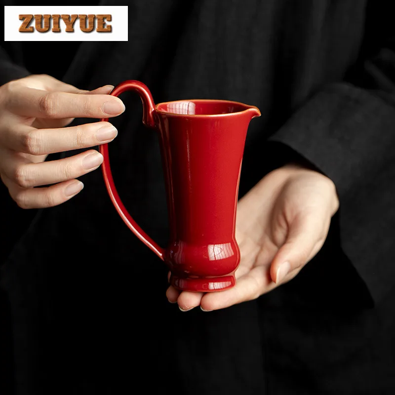 

150 мл Ru Kiln Red Glaze Чайный кувшин Divide Tea Fair Cup Диспенсер для ча-хай Бытовая чашка для справедливости Ярмарка Кружка Чайный набор Аксессуары Подарок