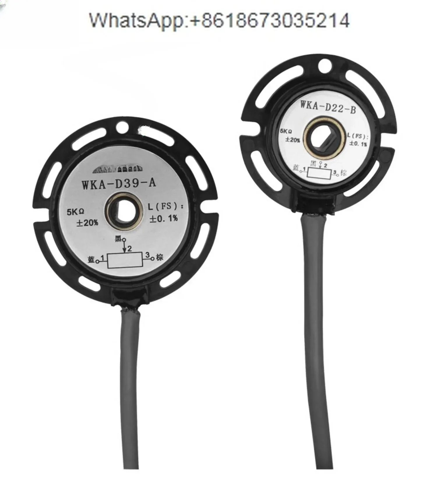 WKA series hollow shaft rotating type conductive plastic potentiometer angular displacement sensor 355 degrees rotation