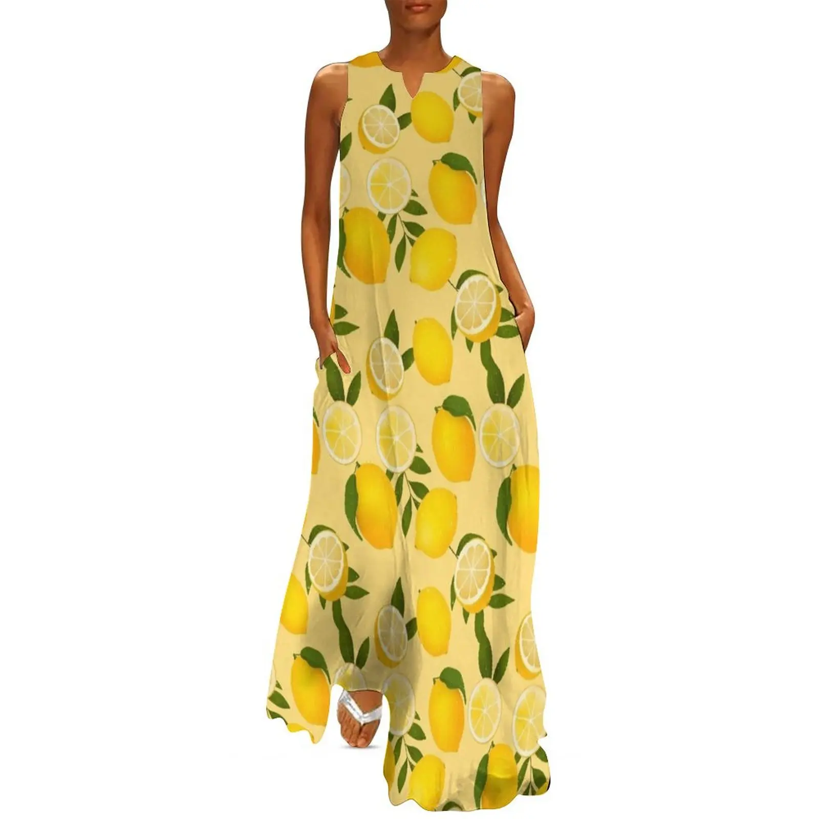 

Lemon-Lemon Long Dress dresses for women 2025 luxury evening dresses 2025 women party dresses long for women Dress