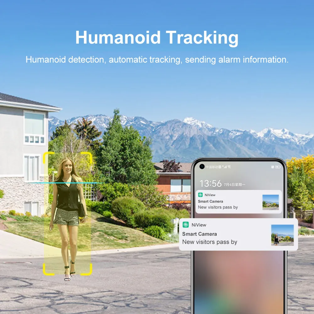 LS VISION 4K 20X Zoom 4G Solar Wireless Outdoor Security Camera, Dual-Screen WiFi IP Cam Night Vision Full Color Auto Tracking