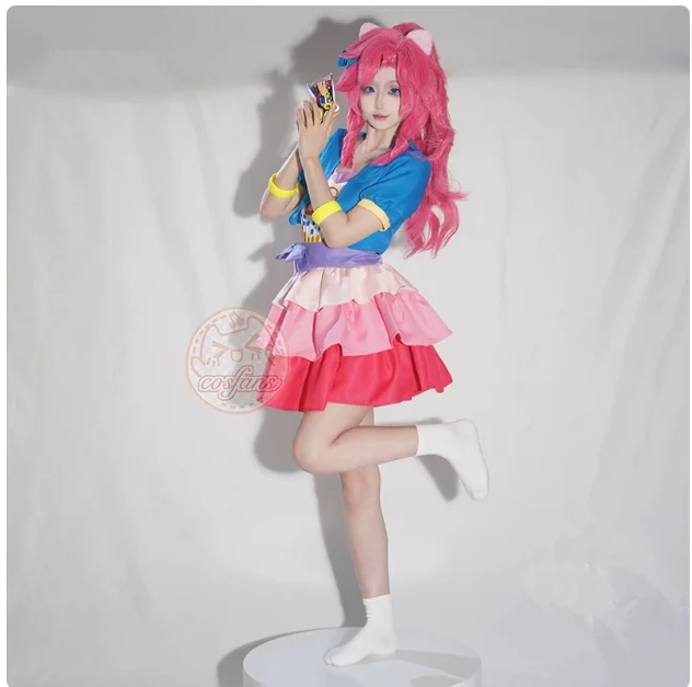 الخنصر فطيرة تأثيري حلي أزياء موحدة البدلة الزي أعلى السترات التنانير اكسسوارات الزي فستان حفلة الهالوين لفتاة