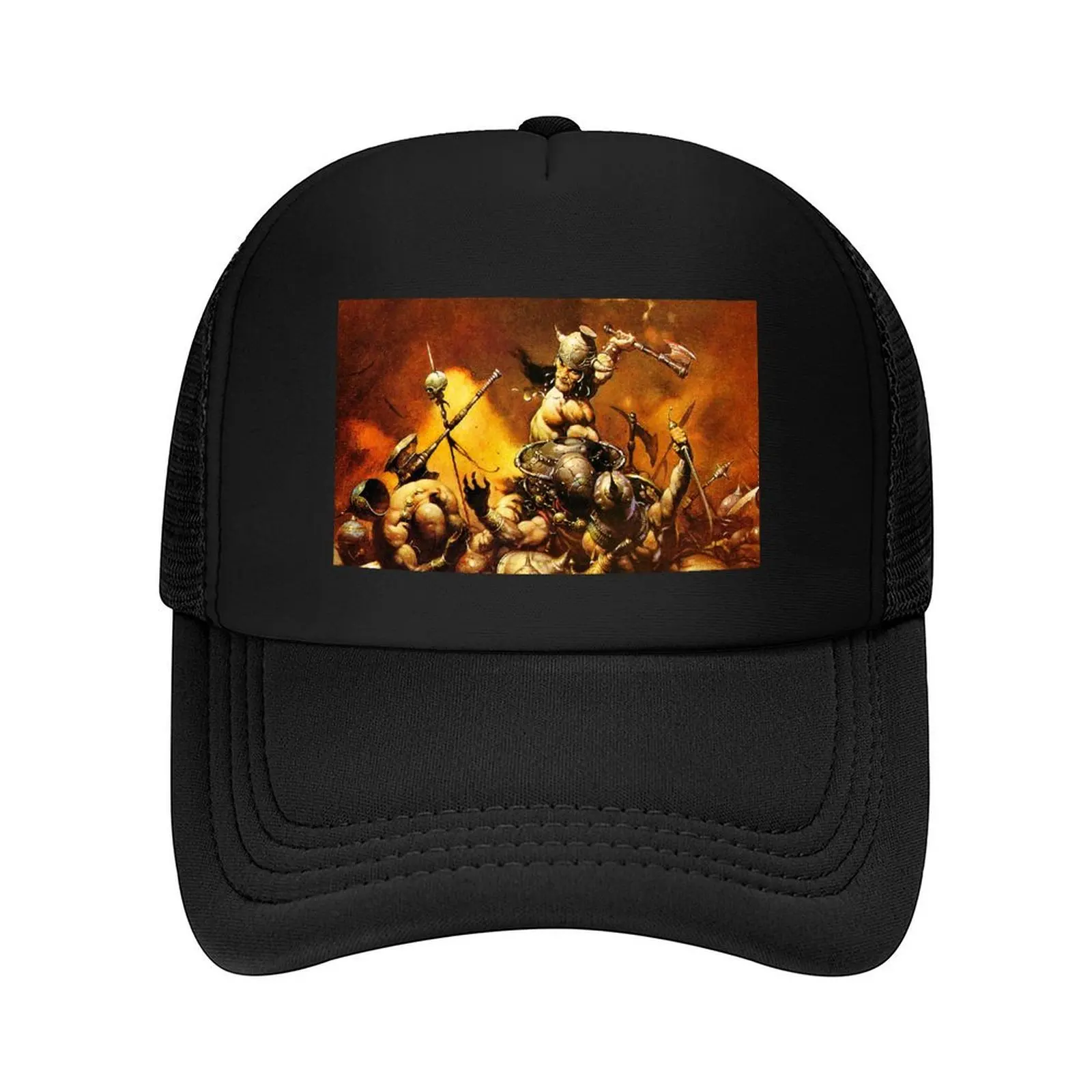 

Frank Frazetta - Conan the barbarian Baseball Cap Custom Cap Hat Beach Anime Golf Cap Men Golf Wear Women's