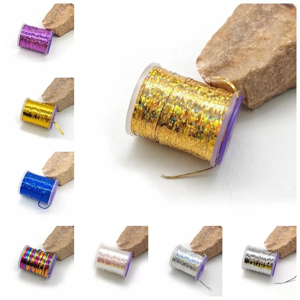 Hilo holográfico para atar moscas – Tinsel útil resistente de streamers - imagen 4
