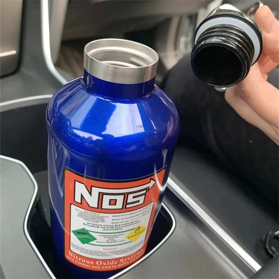 Car Insulation Cup NOS Nitrogen Cylinder Vacuum Stainless Steel Kettle 500ml High-capacity Travel Sports Bottle Water Cup 2023