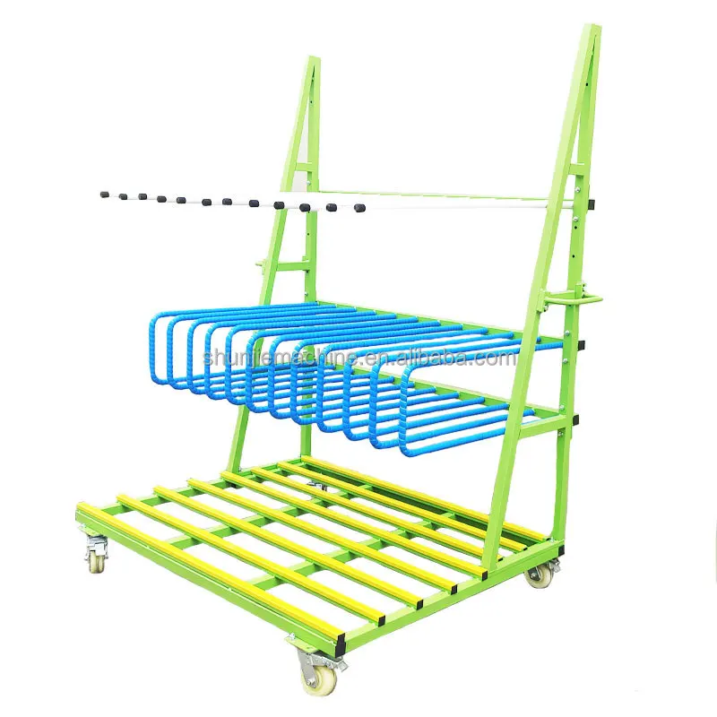 2024 New Customized Three-layer Door And Window Frame Trolley Door Panel Storage Rack 500 Kg Loading Cantilever Trolley For Fact