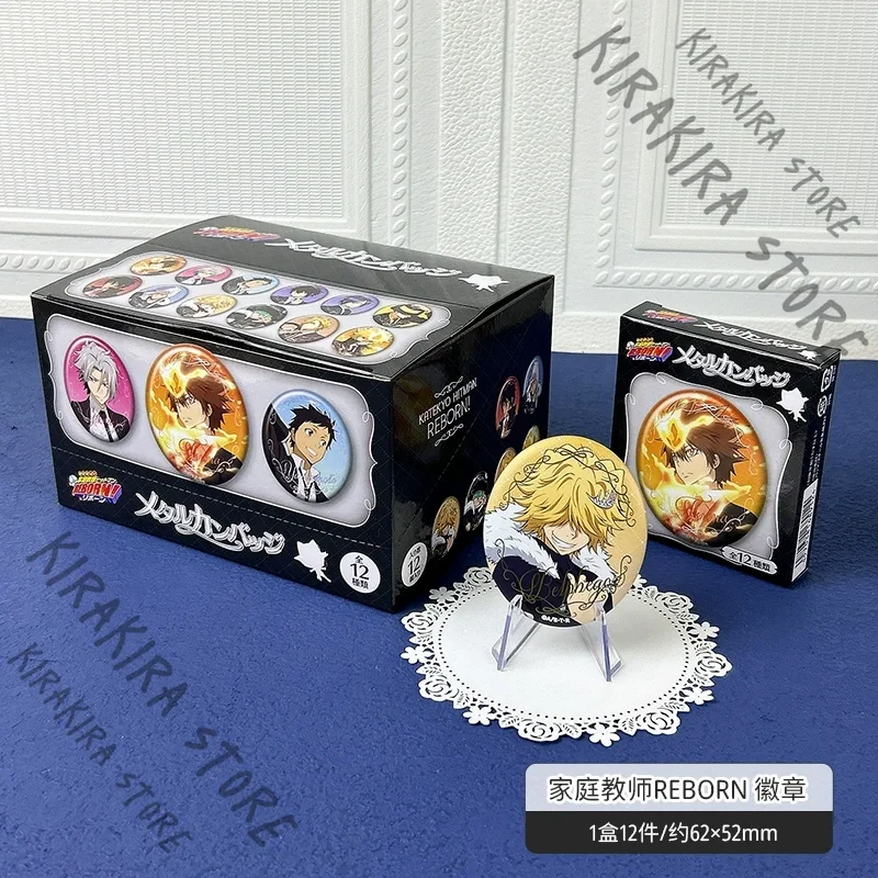 

Anime Official HITMAN REBORN Hibari Kyouya Elliptical Metal Flash Badge Emblem Breastpin Limited Legal Edition Christmas Present