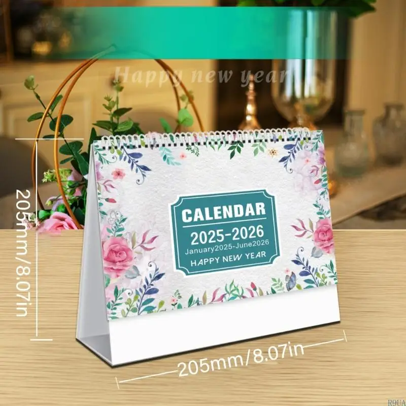 R9UA 2025-2026 تقويم الطاولة من يناير 2025 إلى يونيو 2026 التقويم المكتبي