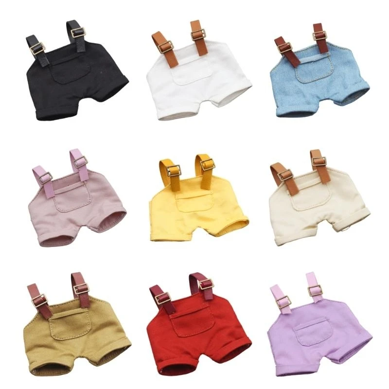 

Soft Doll Clothes For 17Cm Standing Figure Doll Display Doll Overalls For Imaginative Play Kids Plush Doll Accessories 15UB