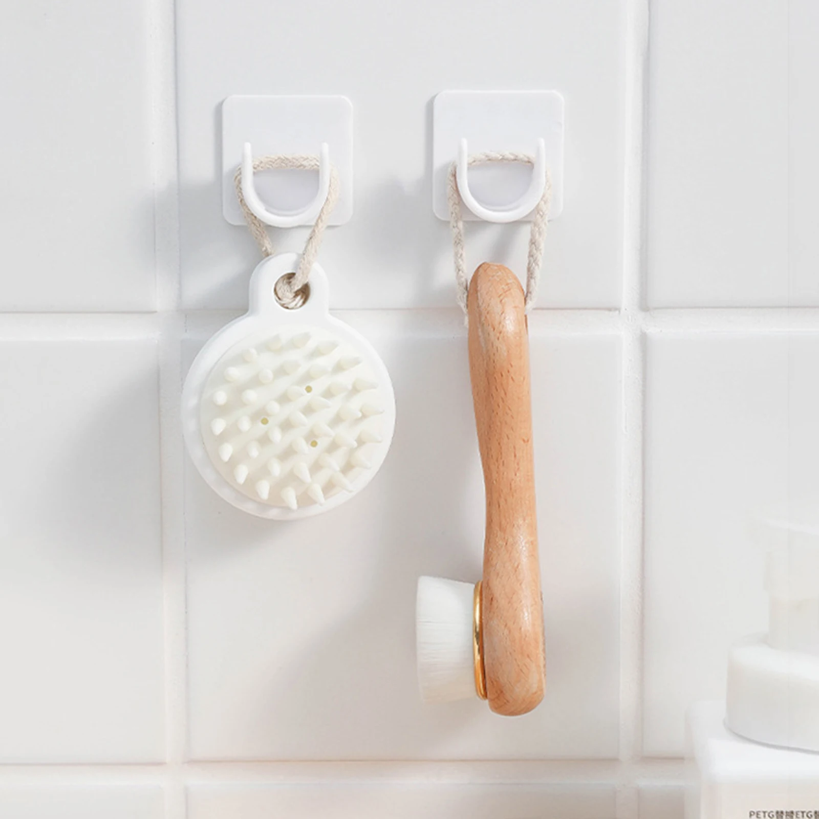 No Drill Curtain-Rod Holder Strong Adhesive Design For Home And Office