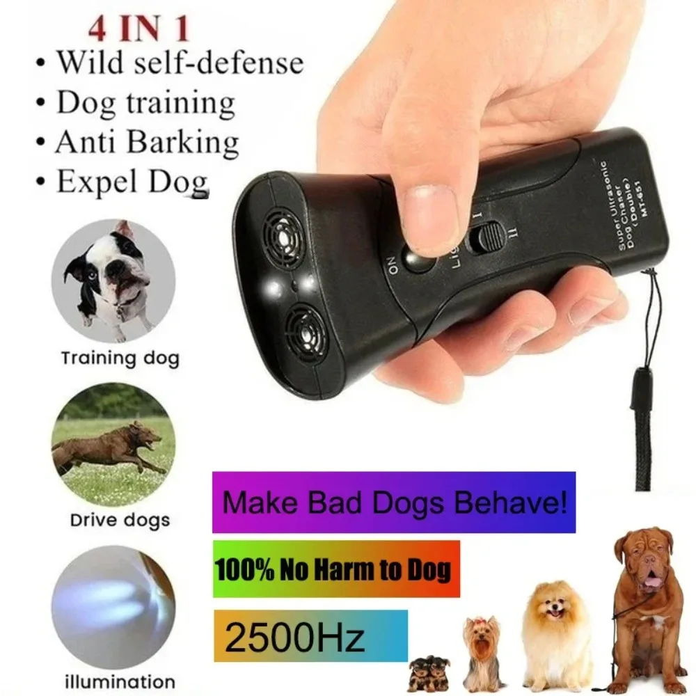 PetTrainings Bark Deterents LED Anti Bark Device  Repeller Ultrasonic Anti Bark Stop Barking Dog Training Pet Training Tool