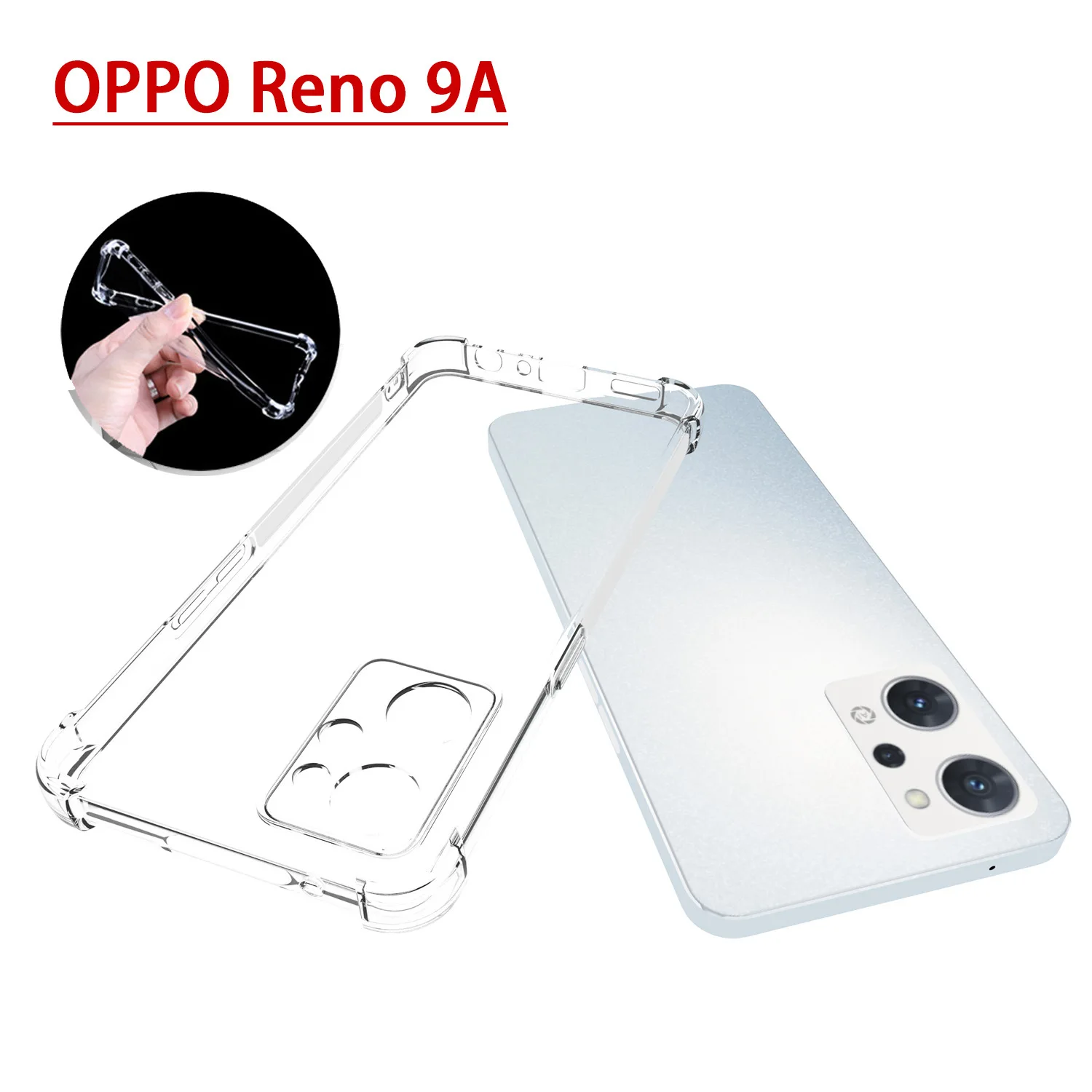 Luftkissen-Schutzhülle für Oppo Reno 3A 5A 7A 9A 11A 13A 15A Transparente Airbag-Silikon-TPU-Rückabdeckung für Oppo Reno 13A 15A – Detail 23
