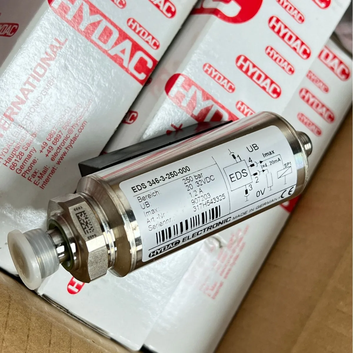 

2025 HYDAC HYDAC pressure sensor EDS3446-3-0250-000 Shanghai Senlayer brand new original spot