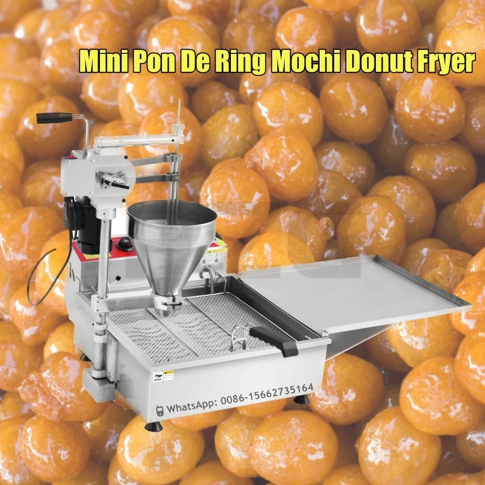 Automatic Turkish Donut Lokma Mini Donut Balls Maker Making Machine Loukoumades Donut Balls Fryer With 3 Sets Of Molds