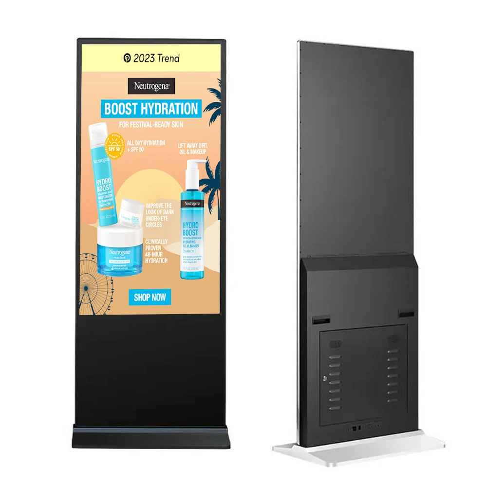 

43 49 55 65 Inch Indoor Vertical Smart Touch Screen Floor Standing Kiosk Totem Lcd Advertising Display Digital Signage Screen