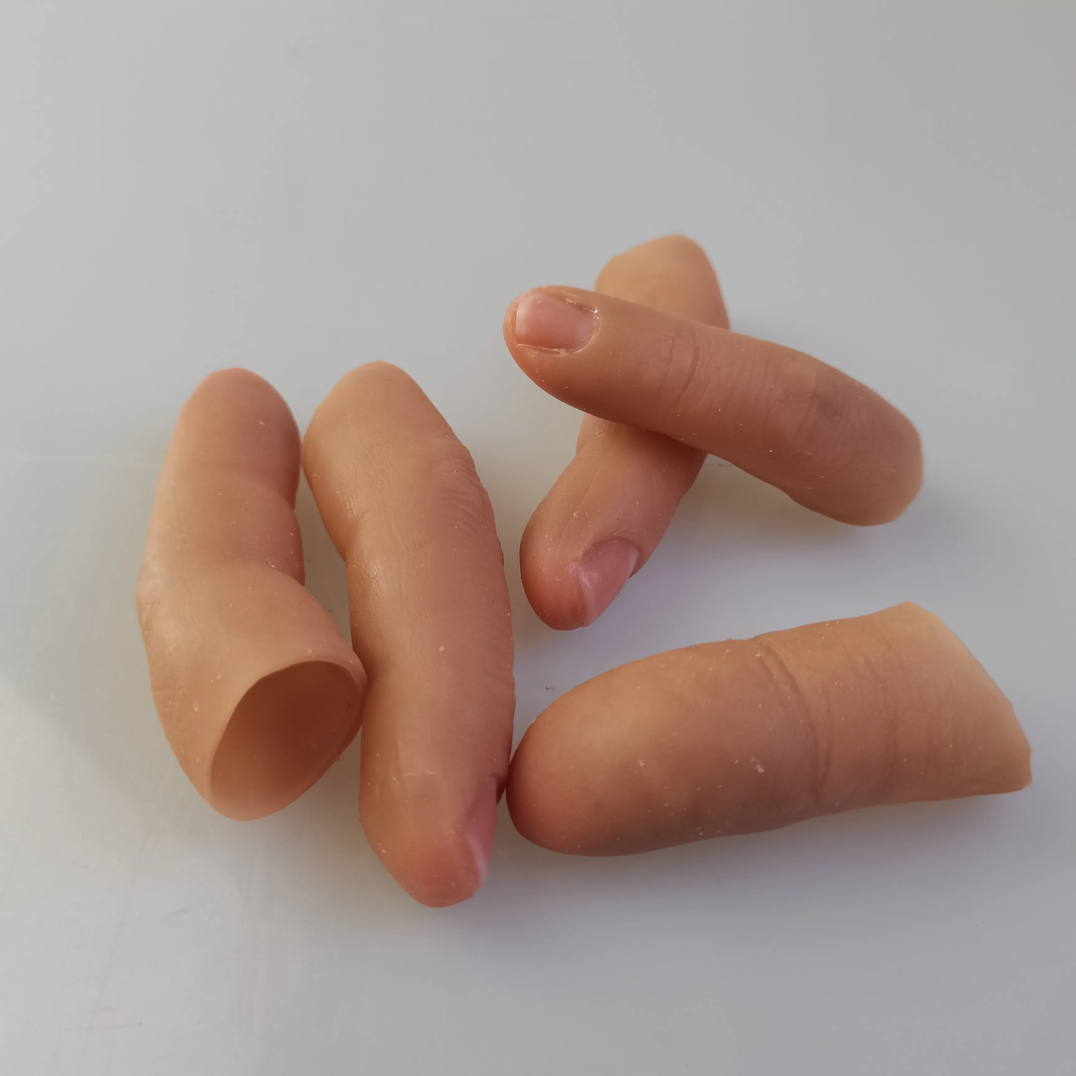 Silicone finger set  Designed specifically for amputees Pass security testing Pull-On Lightweight  SF