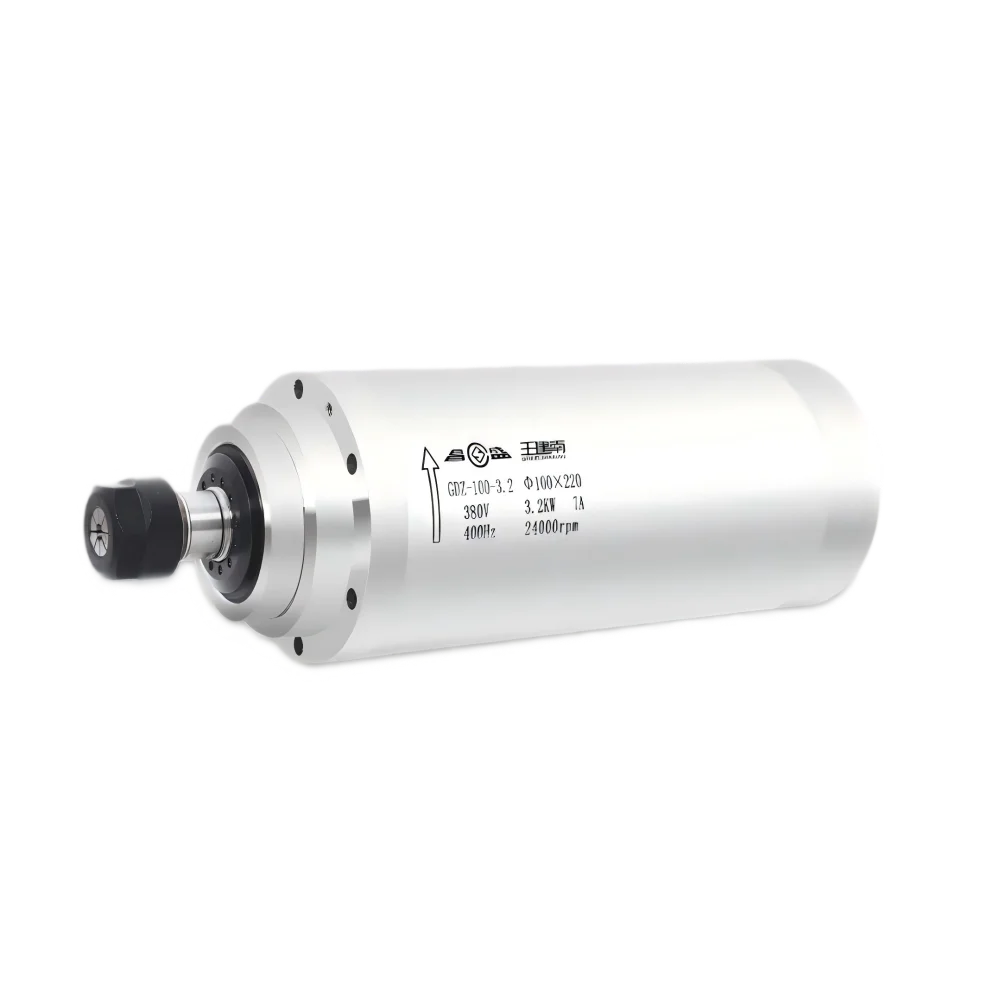 3.2kw AC Spindle Motor Water Cooling CNC Router Spindle AC220V/AC380V 24000rpm D100mm for Woodworking Machining