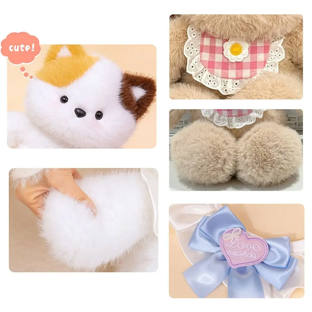 ใหม่วิ่งหมีของเล่นตุ๊กตา 45 ซม.ตุ๊กตาสัตว์ตุ๊กตา Bib การ์ตูนกระต่ายมาพร้อมกับตุ๊กตาเด็ก