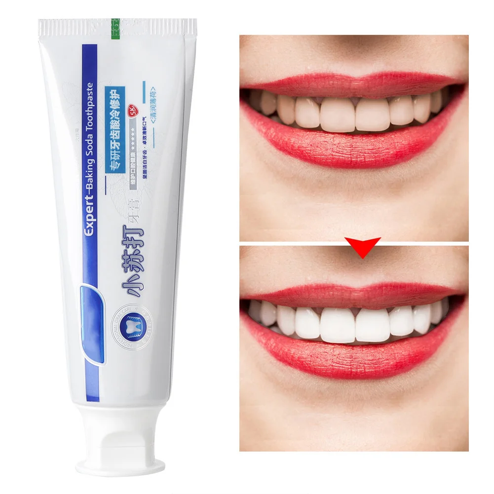 100g Dental Baking Soda Toothpaste Teeth Whitening Toothpaste Green Tea Tooth Stains Remover Dentist Materials Dentistry Tools