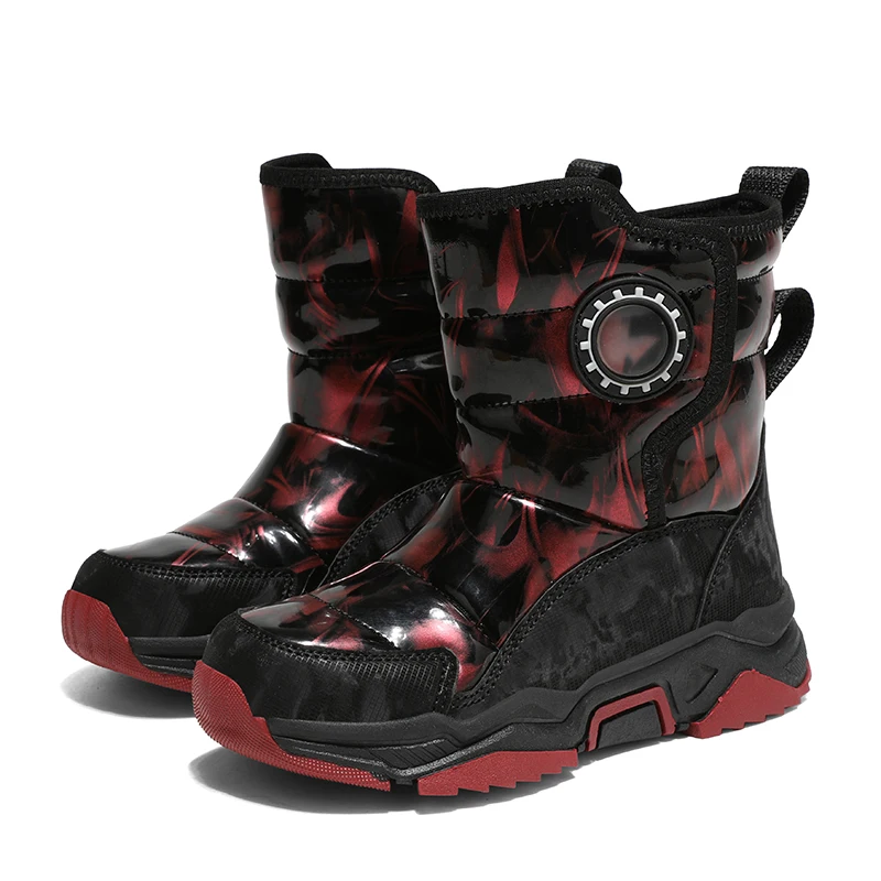 أحذية رياضية جديدة للأطفال مضادة للانزلاق للشتاء، أحذية جري مرنة خفيفة الوزن لحماية القدم في الهواء الطلق، أحذية ترفيهية للعب الثلج