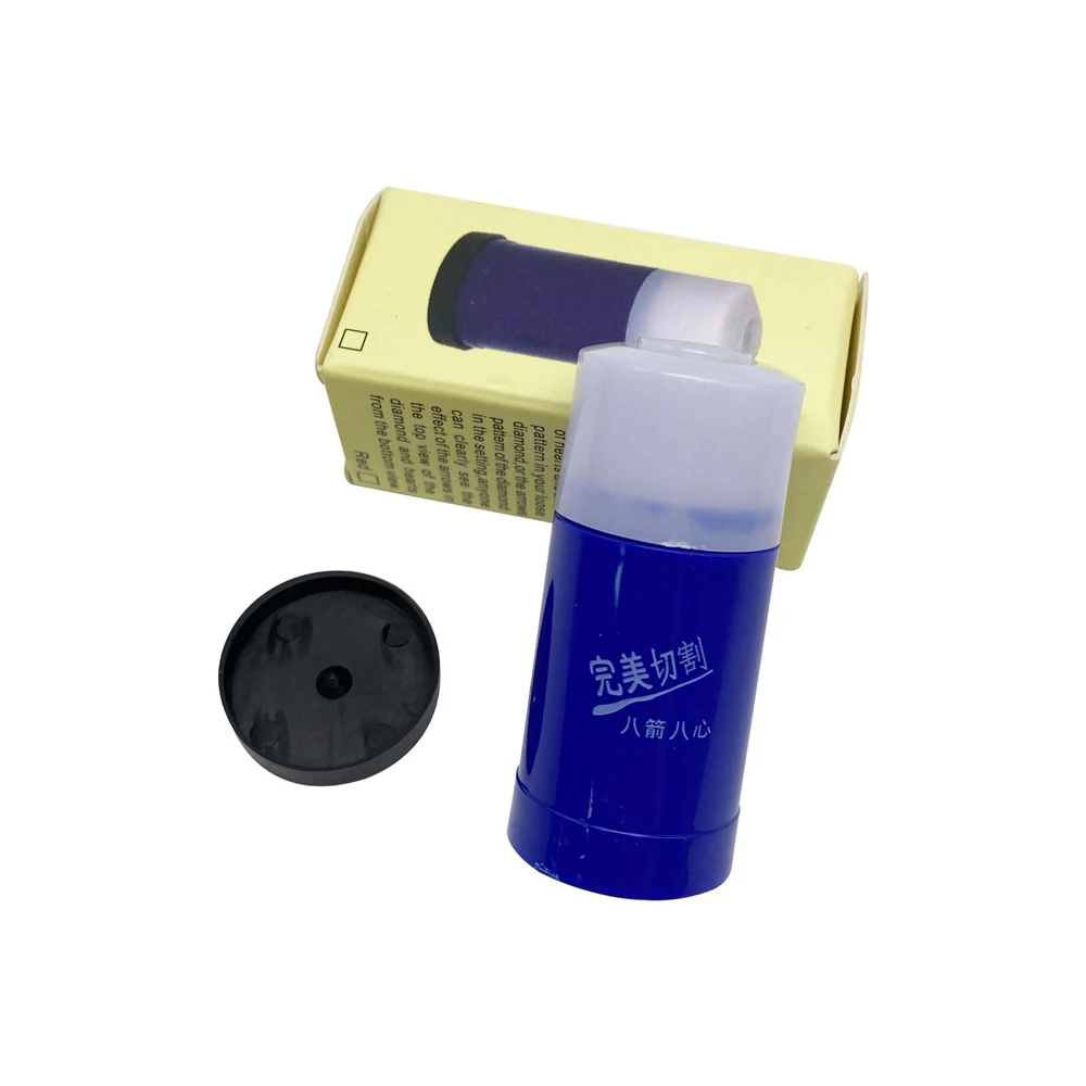 10X الماس نقش المكبر 8 قلوب 8 السهام الأحجار الكريمة قطع العدسة عالية الدقة عارض المجوهرات أدوات اختبار المجوهرات #4