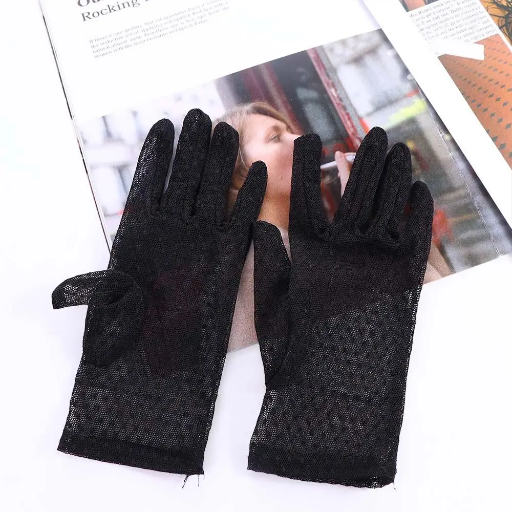 Women Riding Sexy Lattice Mittens Lace Driving Gloves Women Gloves Finger gloves Short Gloves
