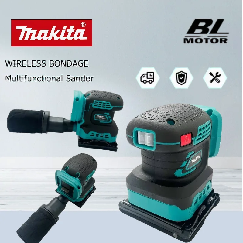 

Makita Cordless Random Orbit Sander Fit 18V Battery Professional Lithium-Ion Polishing Machine Brushless Speed Control Tool