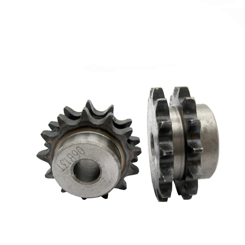 Precision Industrial #45 Steel Double Row 06B-2 Drive Sprocket Wheel Gear,06B-2 Chain Gear,10-20 Teeth, 1Pc