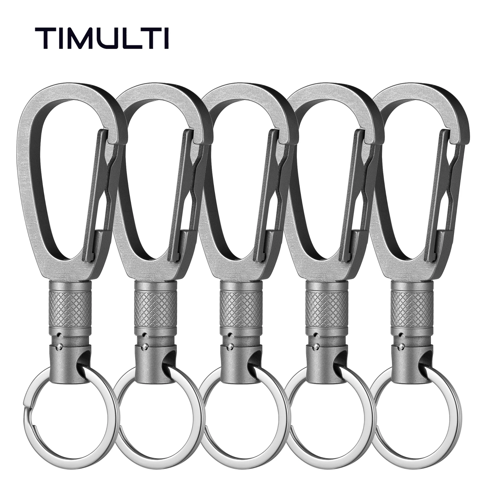 2 pcs or 3 pcs Titanium Quick Release Keychain, Detachable Key Rings for Family, New year gift