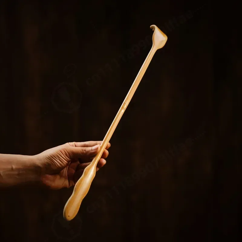 New Handmade Purple Bamboo Back Scratcher Foldable Traditional Itch Relief Tool for Elderly Long Handle Self Massage Device
