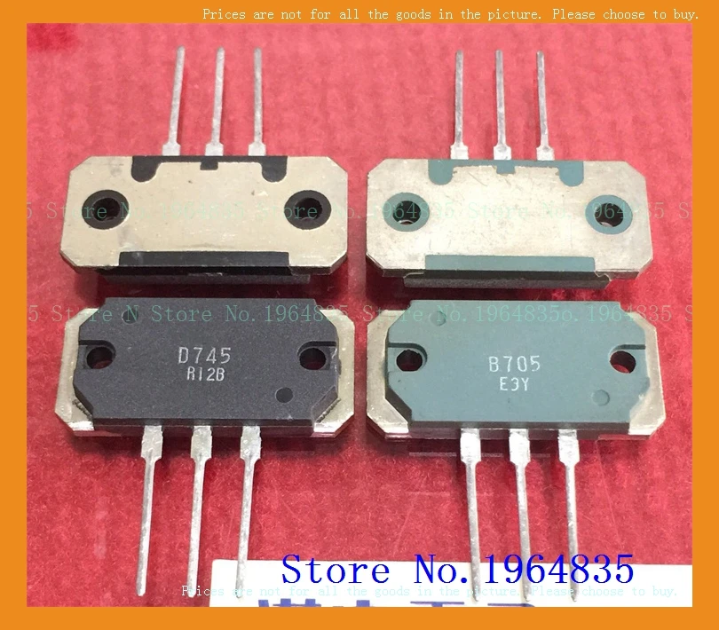 2pcs/lot=a pair 2SD745 2SB705 D745 B705