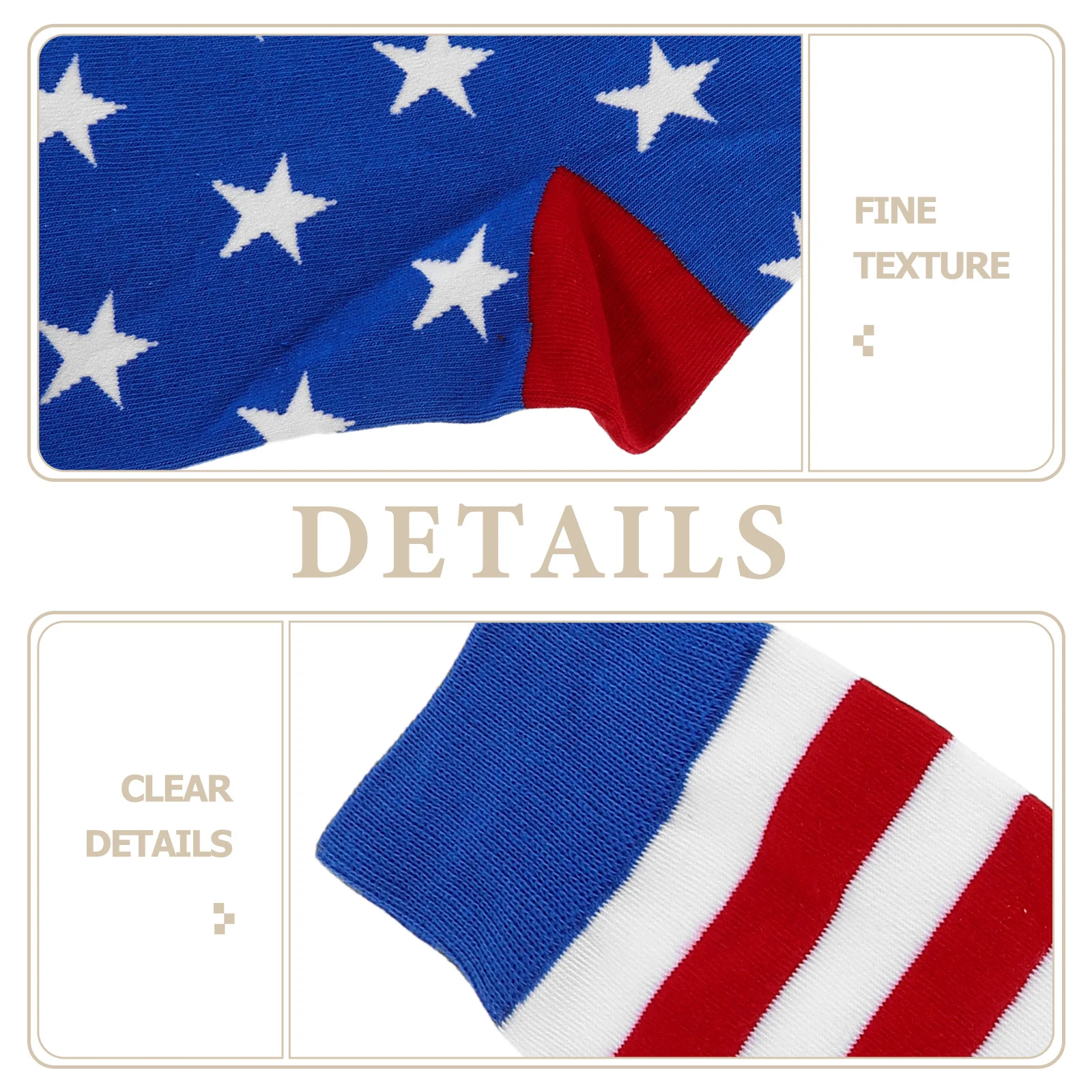 1 زوج جوارب عيد الاستقلال الأمريكي منتصف العجل النجوم الوطنية المشارب مريحة الرياضة عادية رجالي العلم الجوارب