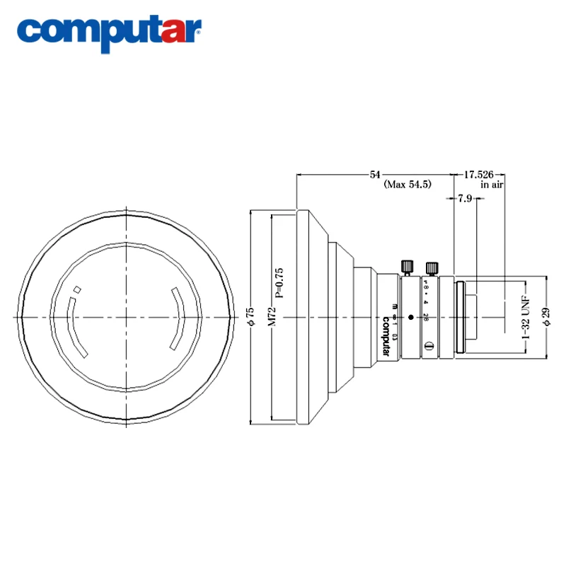 Computar M0528-MPW3 6MP 2/3