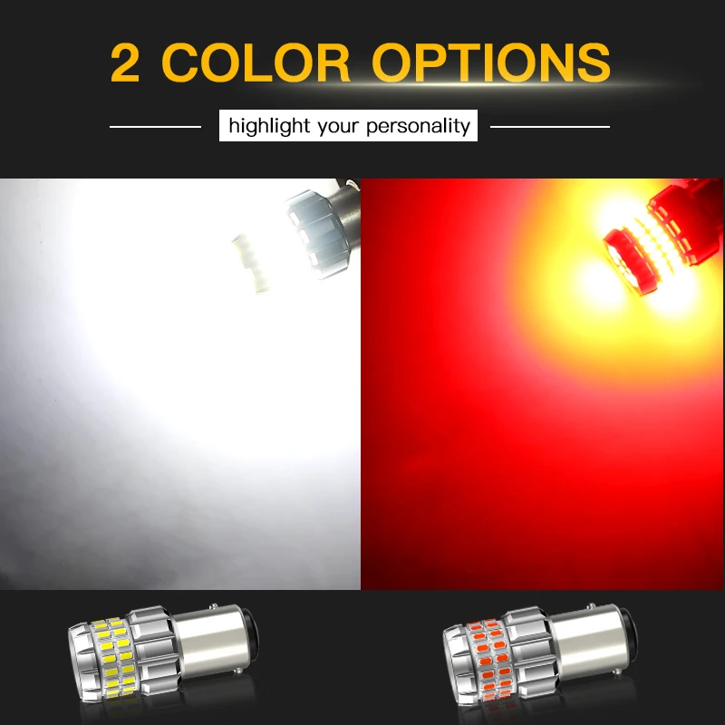 2PCS P21/5W Red LED Brake Light 1157 BAY15D Stop Tail Lamp for Peugeot Partner MPV Van 5,G/Box Body MPV/Traveller Bus V, Canbus