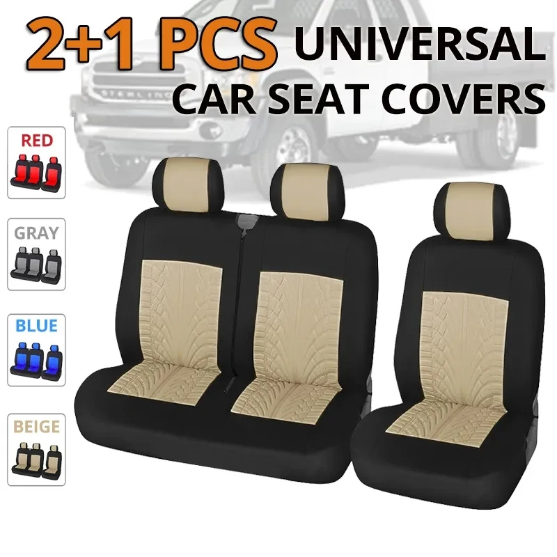 2+1Type Seat Covers Car Seat Cover for Transporter/Van,Universal for Most Cars,Truck Interior,for Renault master 3 seater