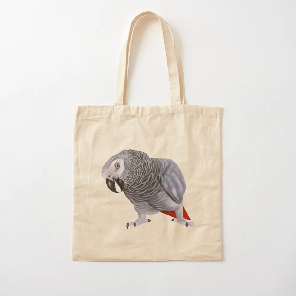 African Grey Parrot Tote Bag eco bag folding Large bags for women Gift bag Portable shopping