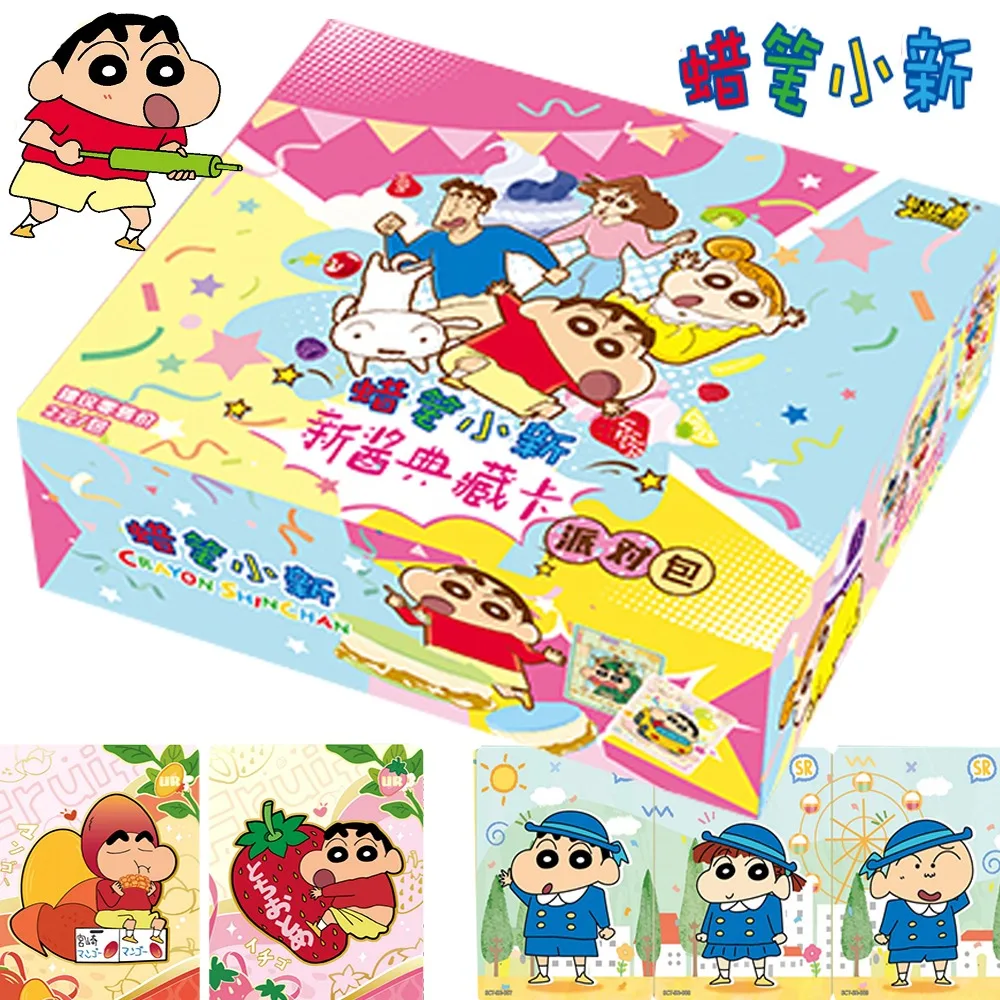 

Newest Crayon Shin-Chan Figure Card For Fans Japanese Anime Protagonist Nohara Misae Hiroshi Family Table Playing Toys Kids Gift