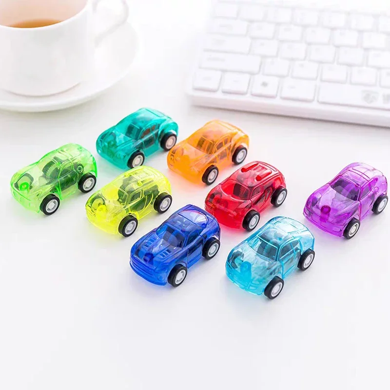 10/20 Stuks Creatieve Mini Auto Kinderen Transparant Plastic Terugtrekken Auto 'S Educatief Voertuig Truck Model Speelgoed Geeft De Voorkeur Aan Feestgeschenken