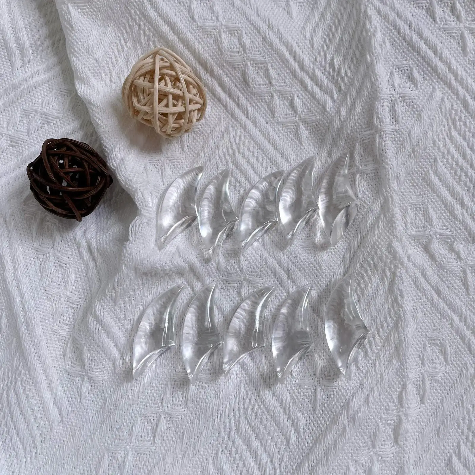 Glossy Resin Fursuit Claw Tips for Costume Building Cosplay Animal Paw Claw Decoration Art Pieces