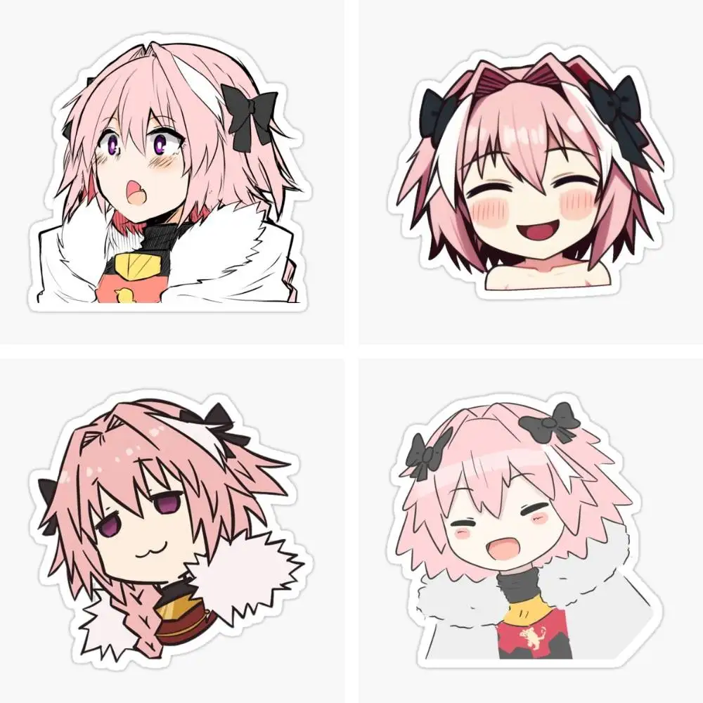 Astolfo Anime Figure Sticker Car Window Bumpers Die-cut Vinyl Stickers Decorative Accessories