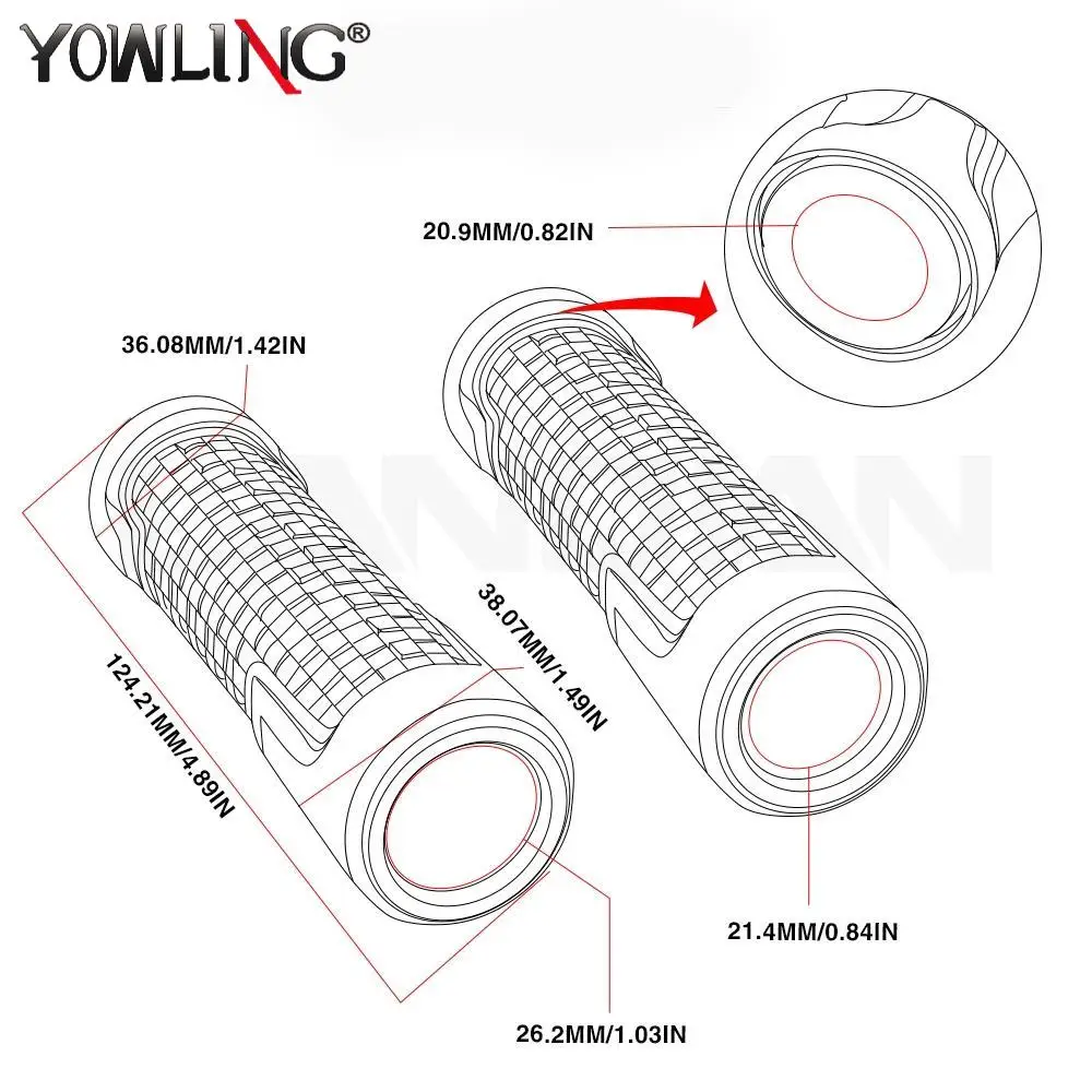 Manillar de motocicleta para Yamaha FZ1 FAZER, empuñaduras de mano, extremos de manillar, FZ-1, 2006, 2015, 7/8, 2007, 2008, 2009, 2010, 2011, FZ1, 2012-2014