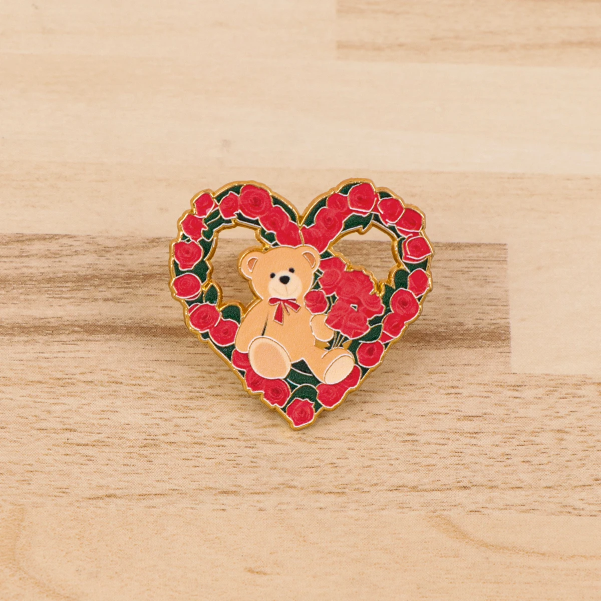Fox Rose Bear Enamel Pins Animals Raccoon Wolf Brooch Metal Lapel Badge Clothing Backpack Pin Accessories Fashion Jewelry Gifts view 2