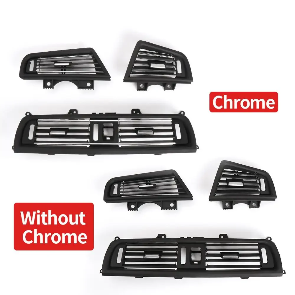 64229166888 Right Hand Driver Center Console Fresh Air Conditioning AC Vent Grille Outlet With Chrome For BMW F10 F11 5 Series