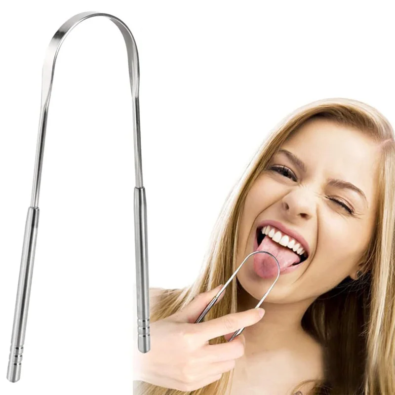 

Набор скребков для языка премиум-класса из нержавеющей стали, инструменты для чистки свежего дыхания с покрытием, инструменты для гигиены полости рта