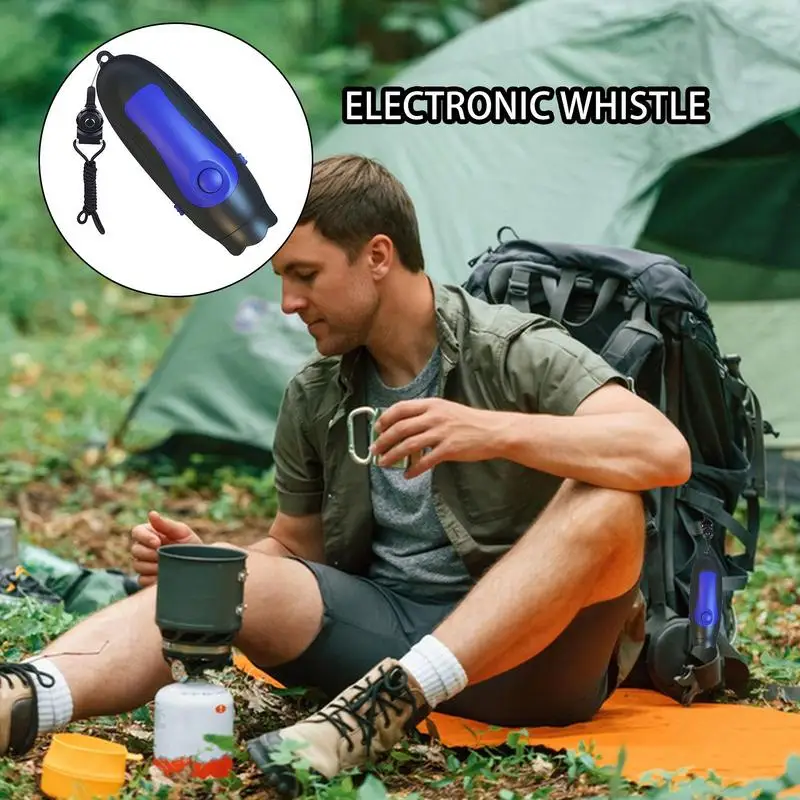 

Electronic Whistle Soccer Whistle With Lanyard Multifunctional High Volume 3 Tone Adjustable Rechargeable Sports Accessories For