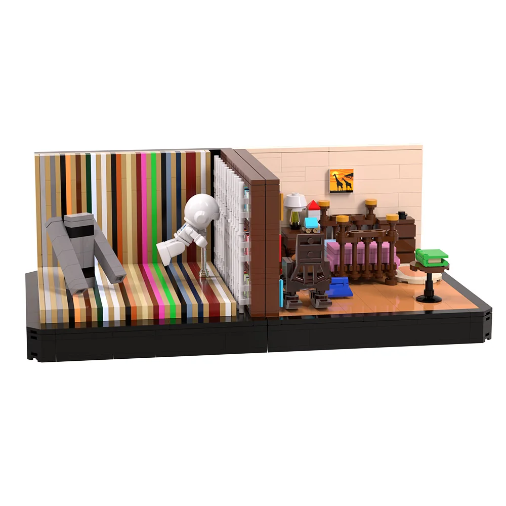 

MOC Interstellar Murphy's Study Bricks Model Space Movie Interstellar Bookends Building Blocks Assembly Toys Kids Birthday Gifts