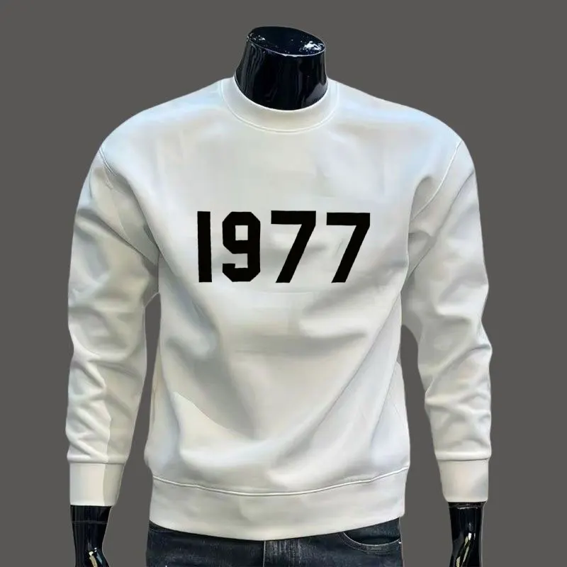 2026年越境ヒット商品メンズジョギングフーディー、豪華デザインフォームプリント1977、ストリートスタイルカップルサイクリングアーマードジャケット
