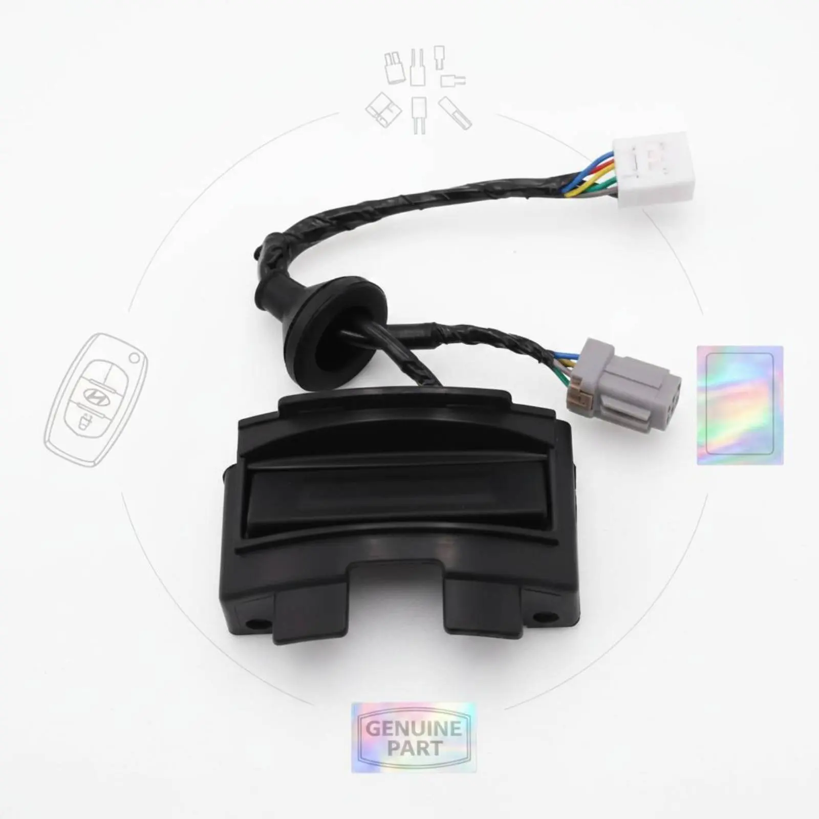 Tailgate Release Button Wiring Harness Included Trunk Release Button Trunk Opener Switch with Wire Convenient Entry Car Part